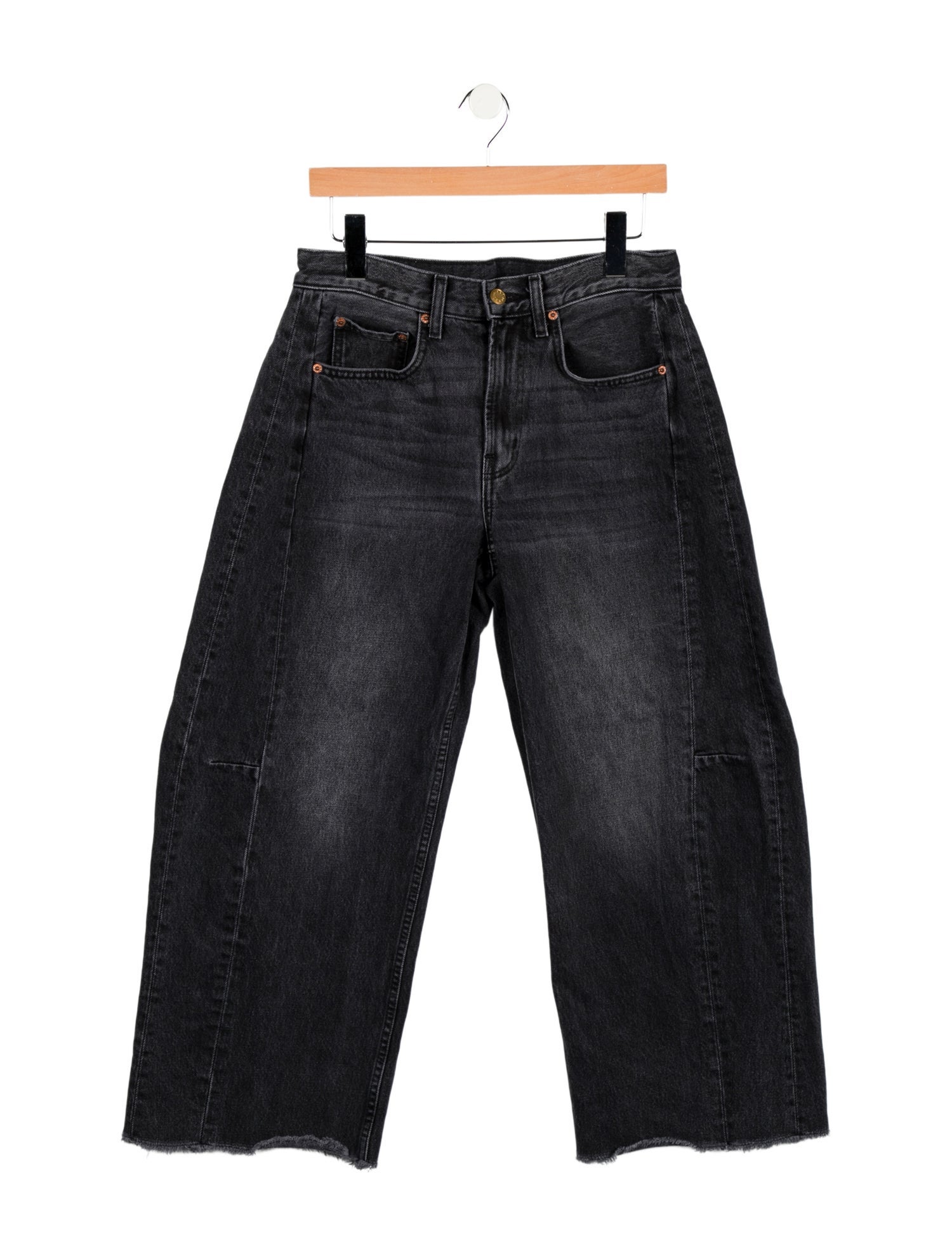 B Sides Mid-Rise Wide Leg Jeans