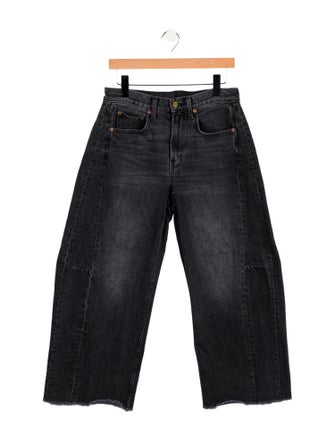 B Sides Mid-Rise Wide Leg Jeans