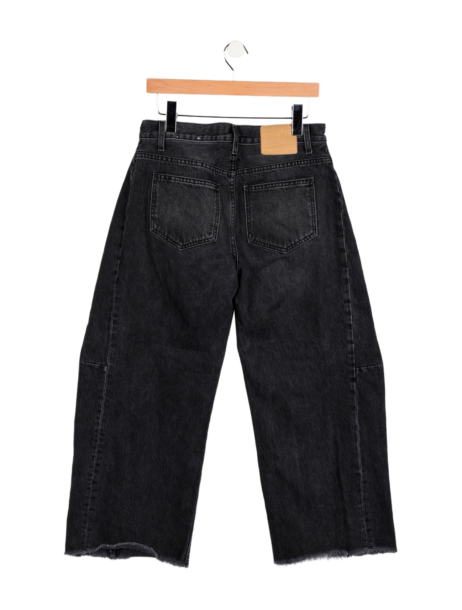 B Sides Mid-Rise Wide Leg Jeans