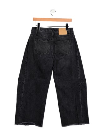 B Sides Mid-Rise Wide Leg Jeans