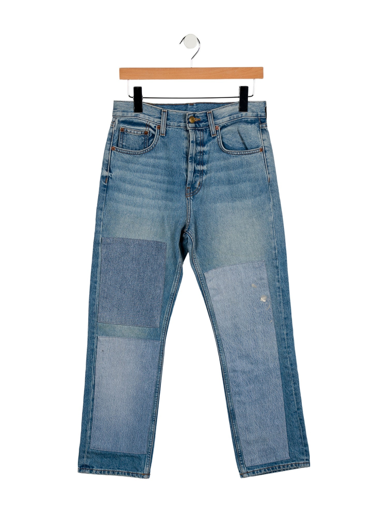 B Sides High-Rise Straight Leg Jeans