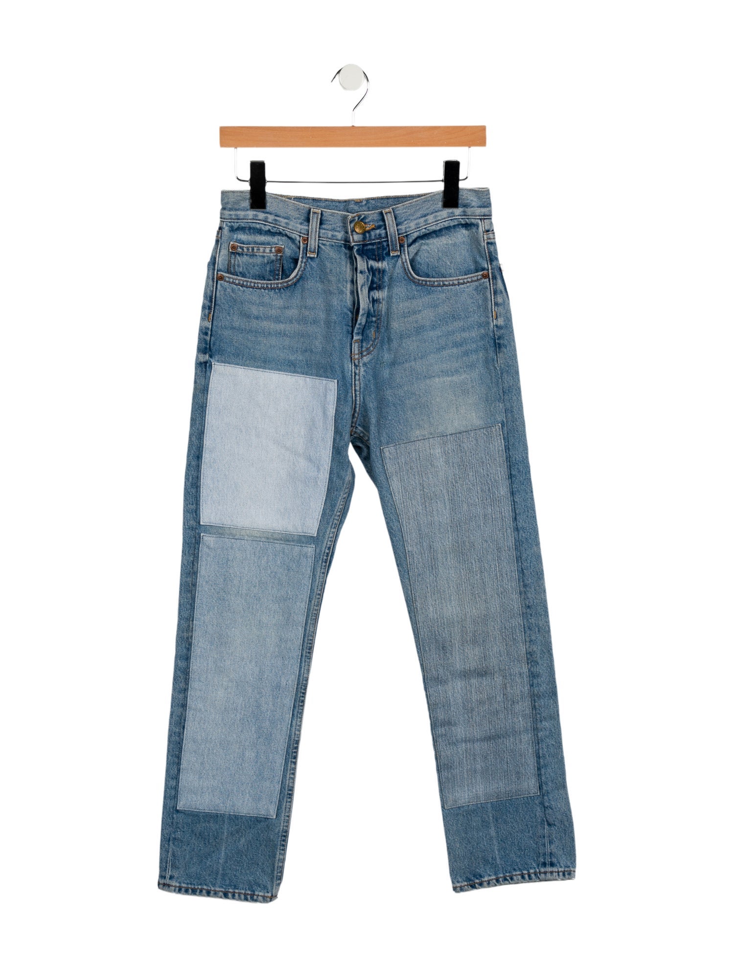 B Sides High-Rise Straight Leg Jeans