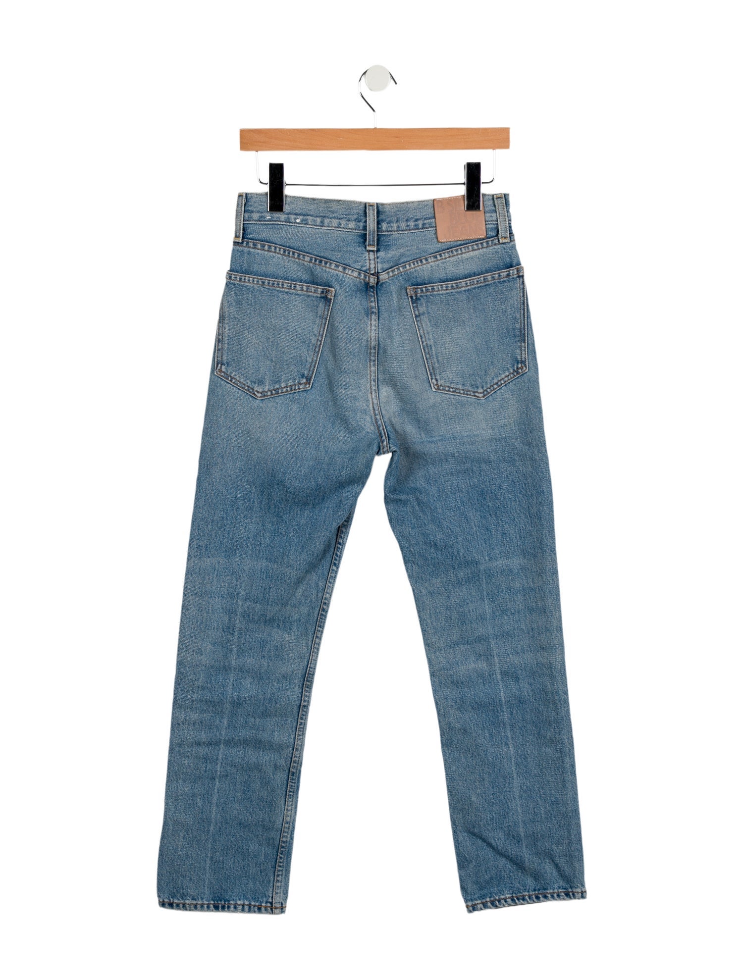 B Sides High-Rise Straight Leg Jeans
