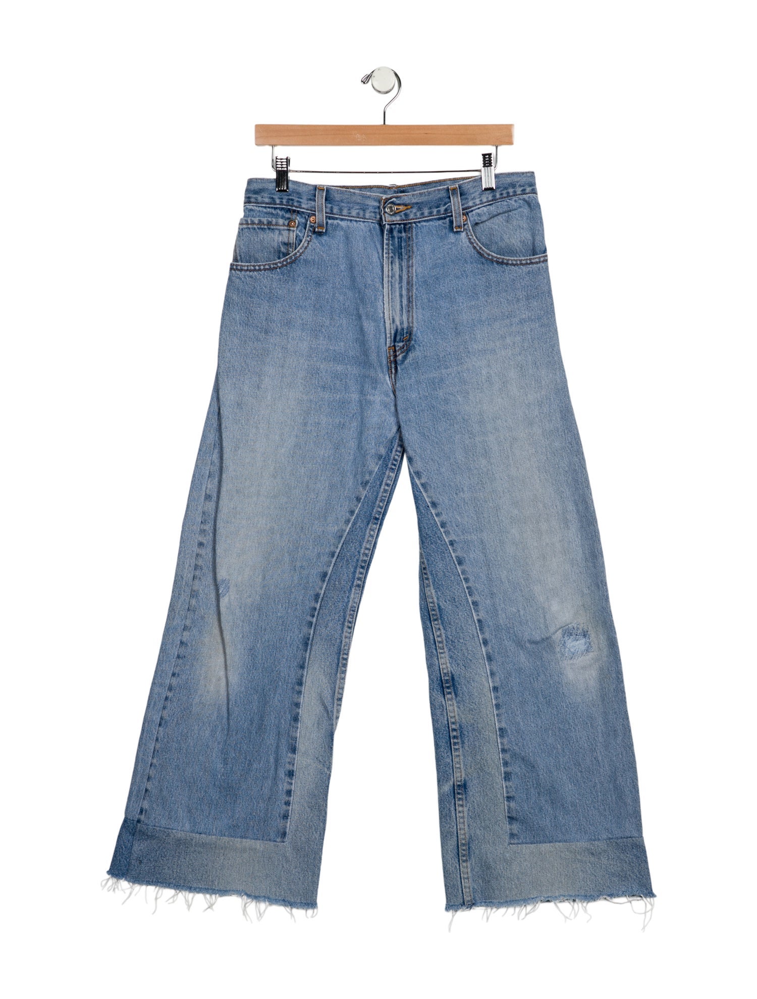 B Sides High-Rise Wide Leg Jeans