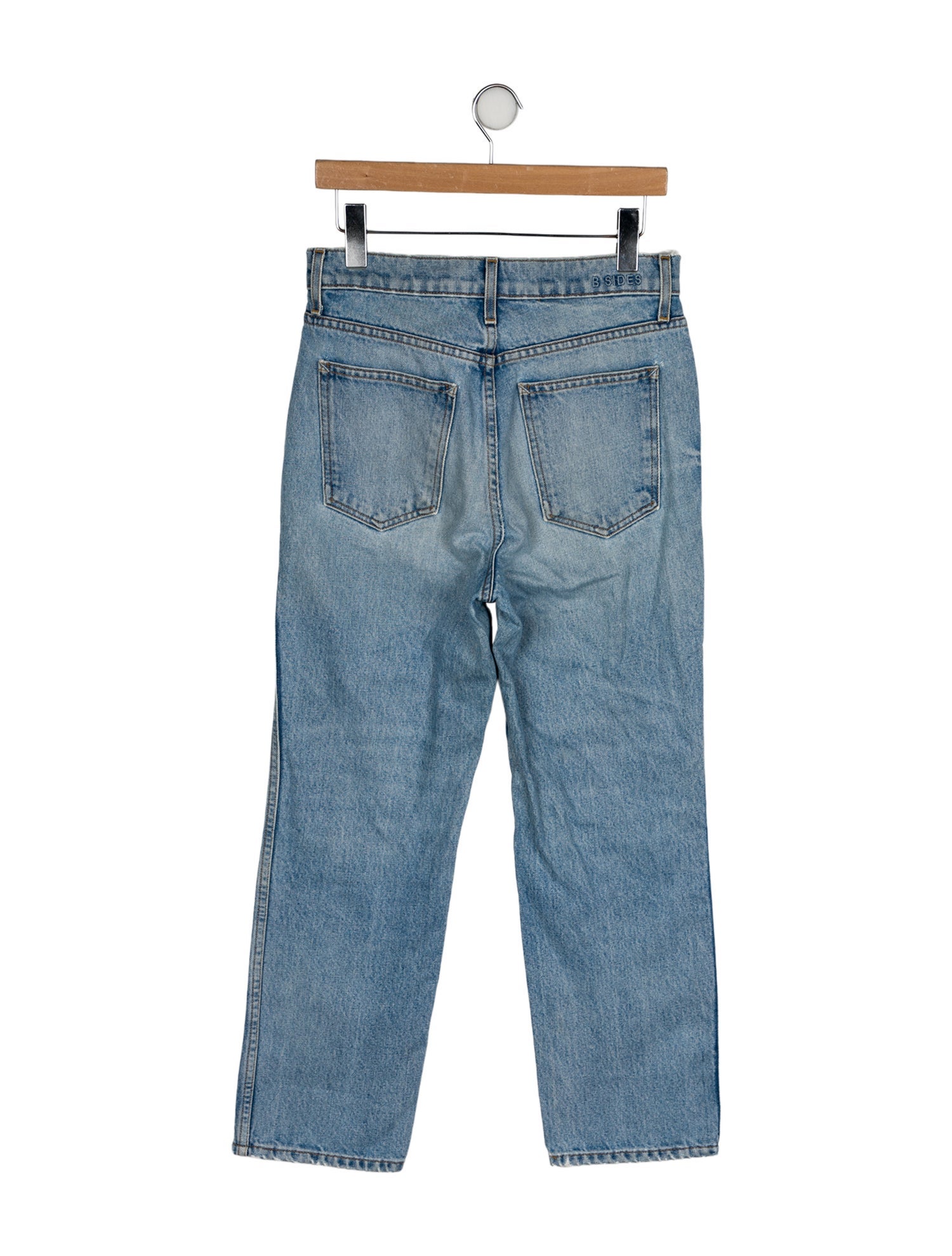 B Sides High-Rise Straight Leg Jeans
