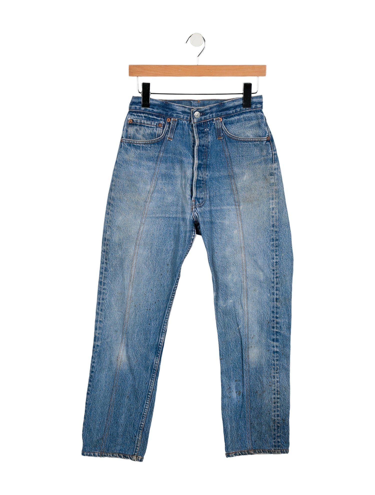 B Sides High-Rise Straight Leg Jeans
