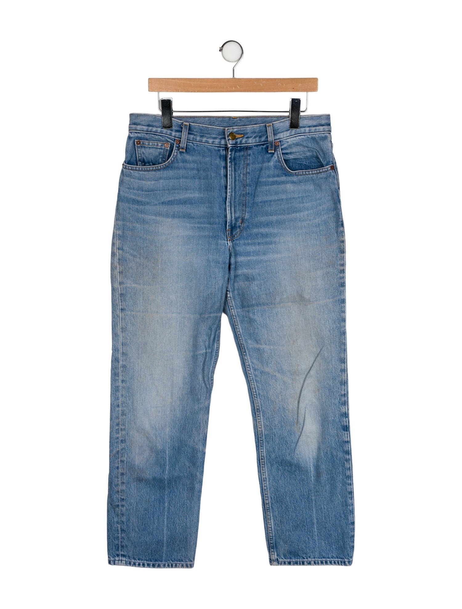 B Sides High-Rise Straight Leg Jeans