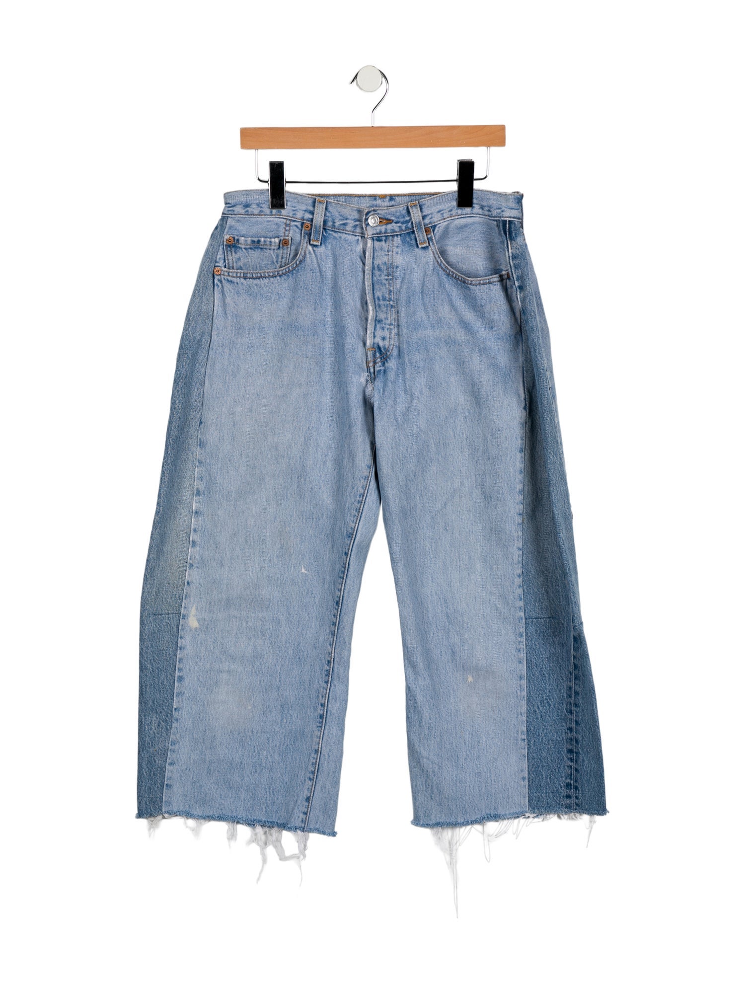 B Sides Mid-Rise Wide Leg Jeans
