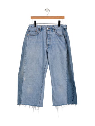 B Sides Mid-Rise Wide Leg Jeans