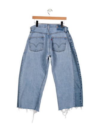 B Sides Mid-Rise Wide Leg Jeans