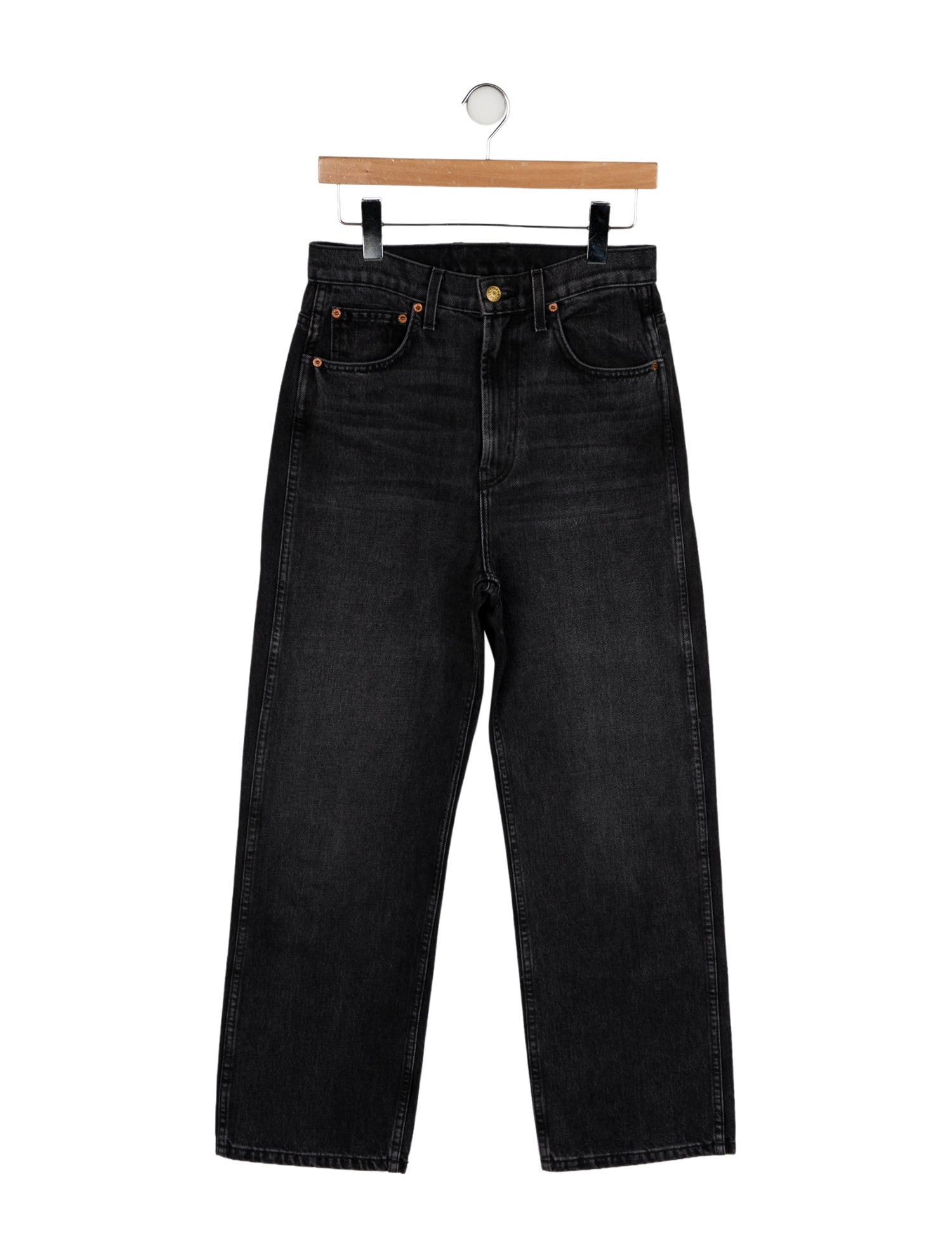 B Sides High-Rise Wide Leg Jeans