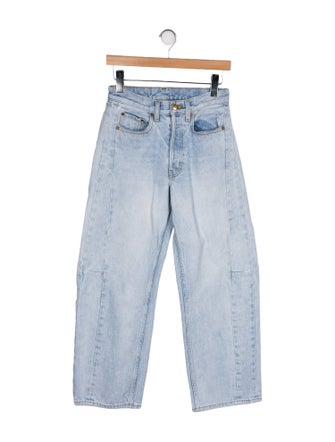 B Sides Mid-Rise Wide Leg Jeans