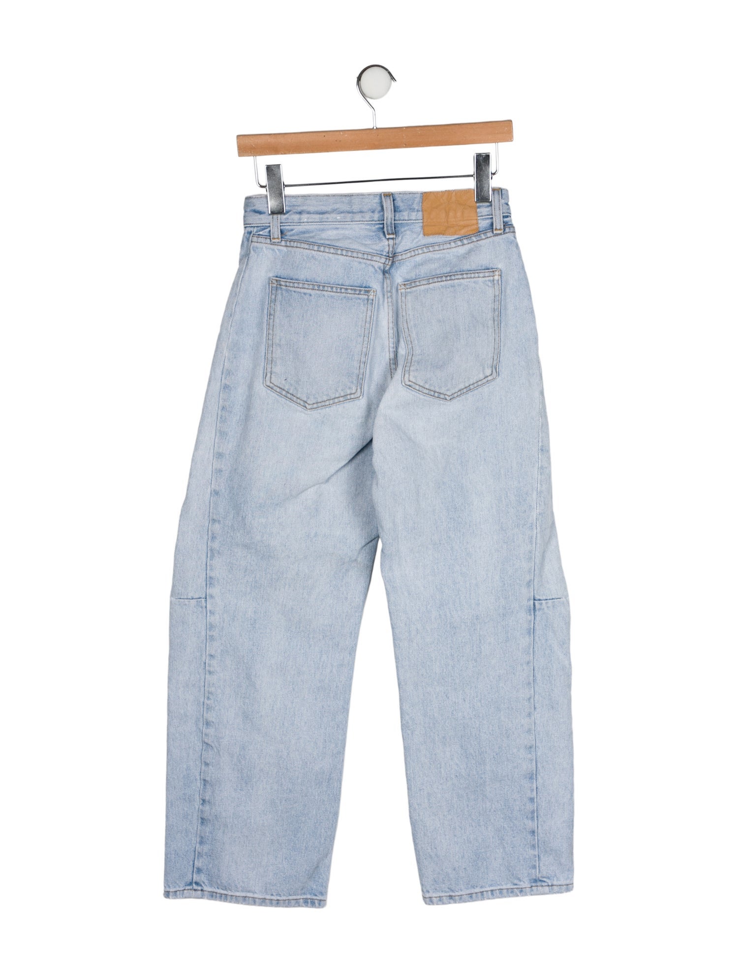 B Sides Mid-Rise Wide Leg Jeans