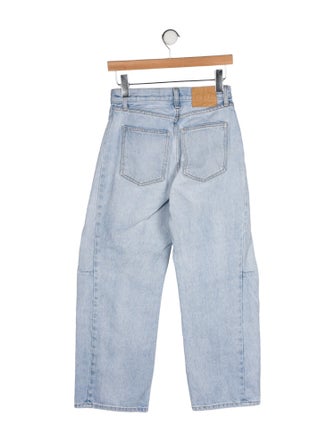 B Sides Mid-Rise Wide Leg Jeans