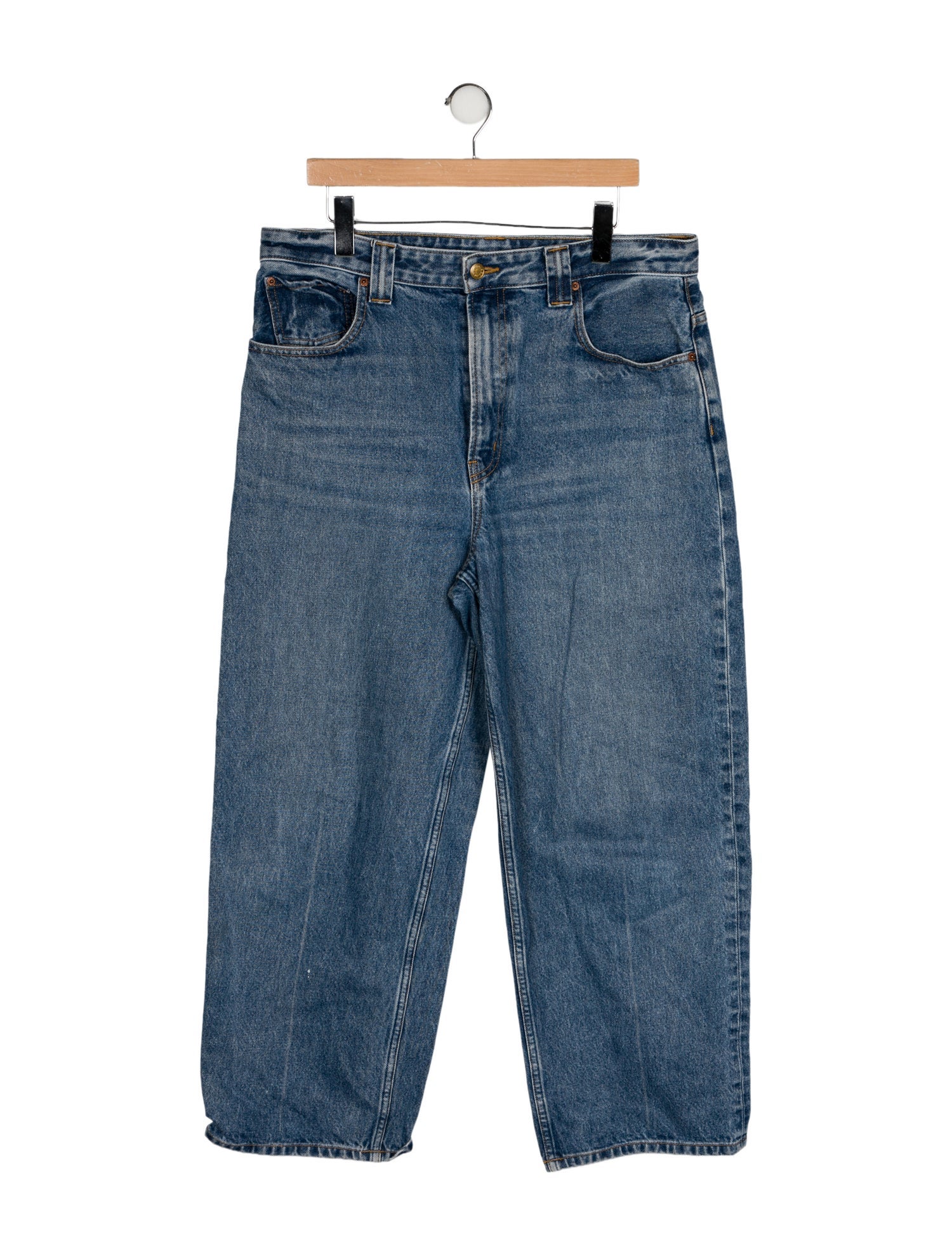 B Sides High-Rise Wide Leg Jeans
