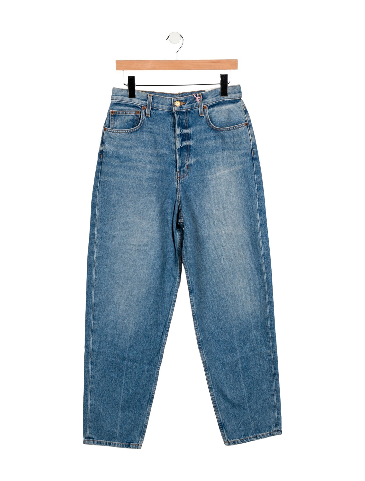 B Sides High-Rise Straight Leg Jeans