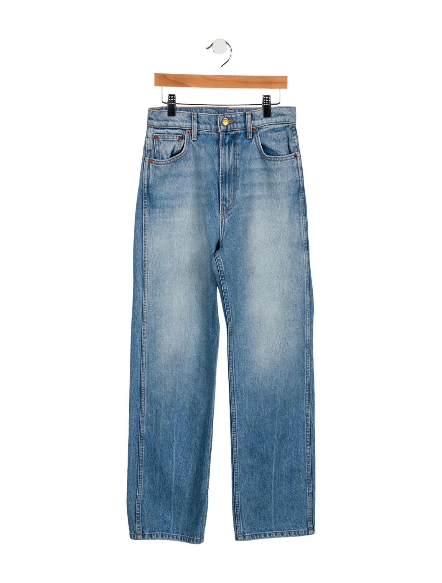 B Sides High-Rise Straight Leg Jeans