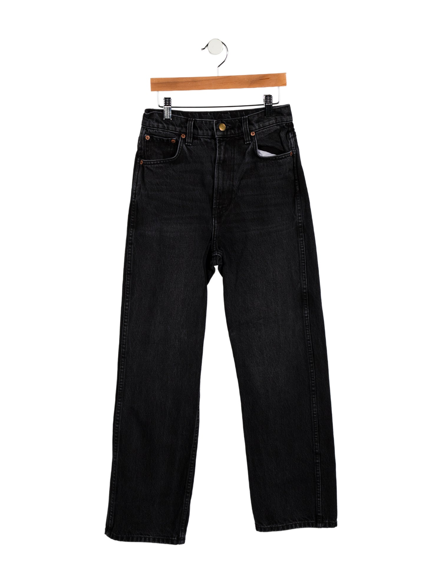 B Sides High-Rise Straight Leg Jeans