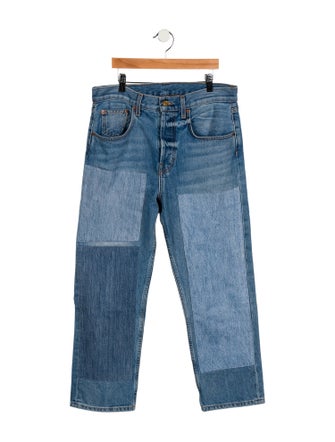 B Sides Low-Rise Straight Leg Jeans