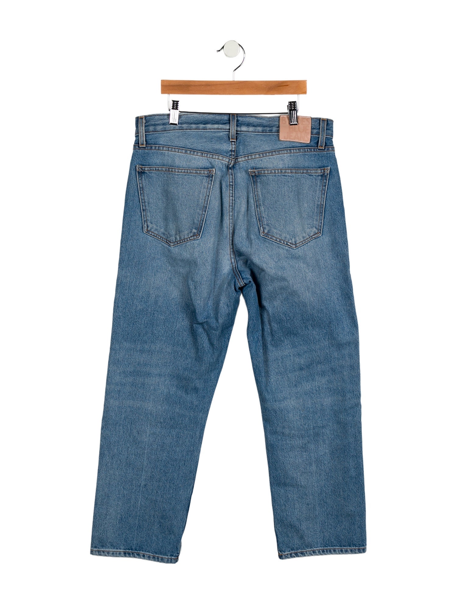 B Sides Low-Rise Straight Leg Jeans