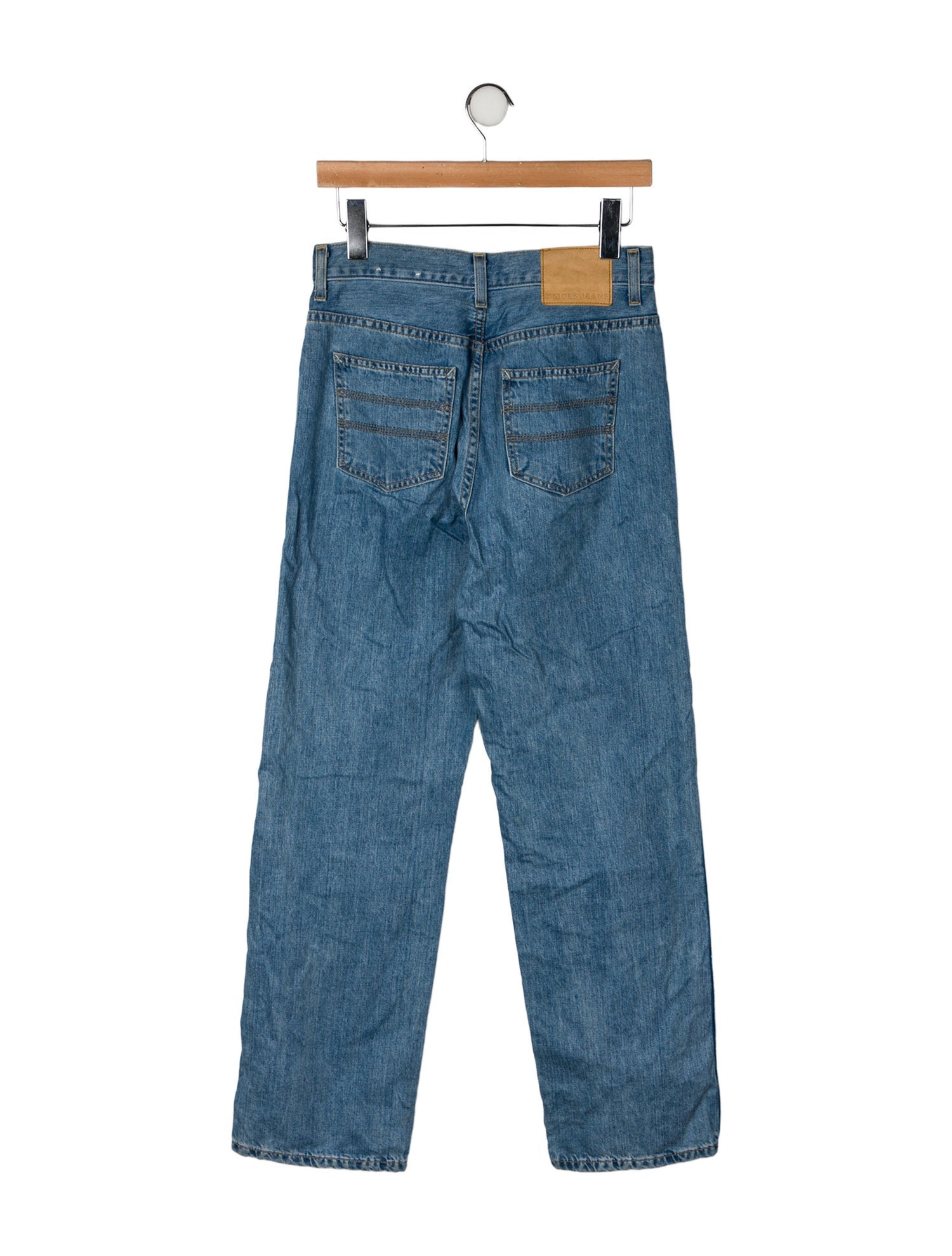 B Sides High-Rise Wide Leg Jeans