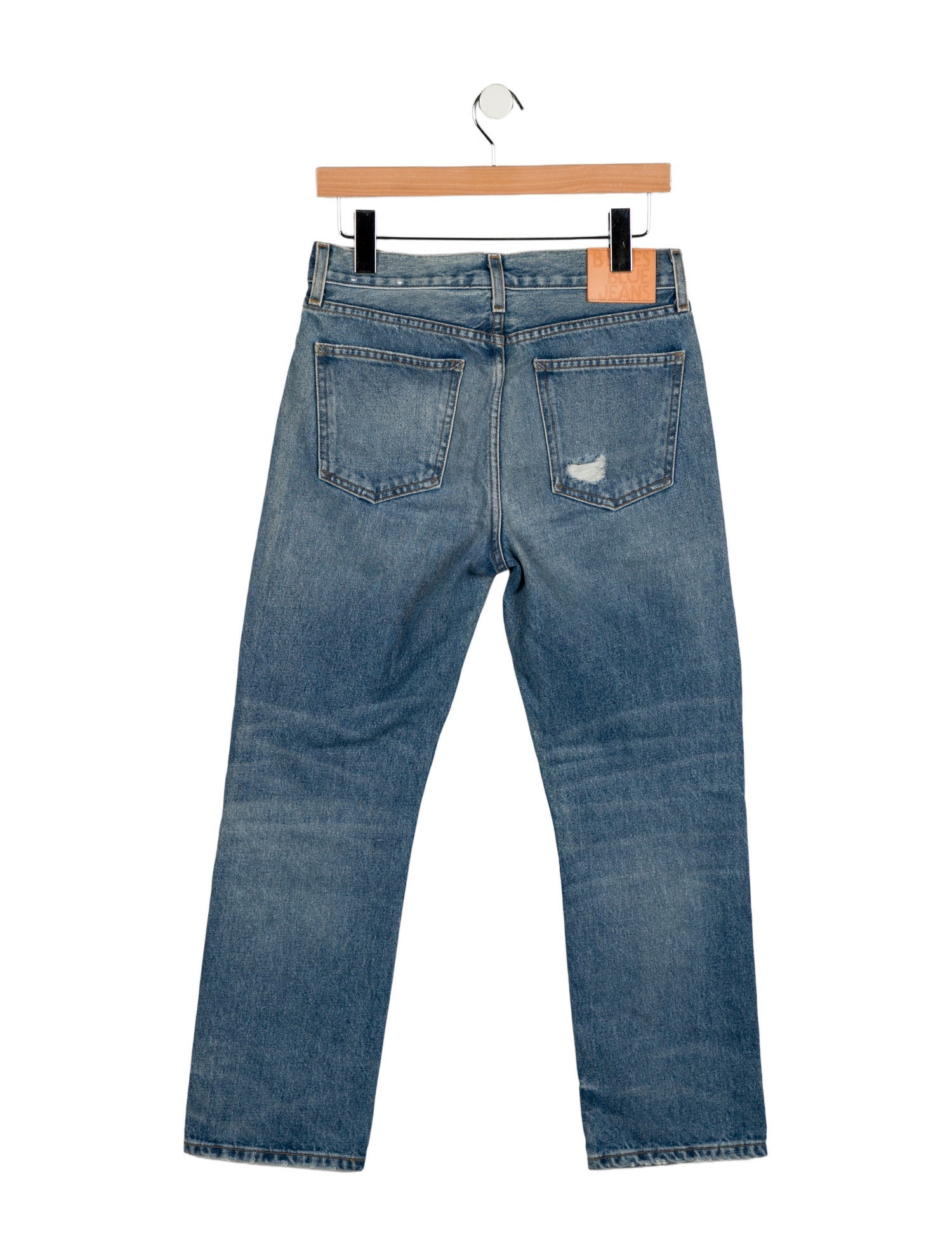 B Sides High-Rise Straight Leg Jeans