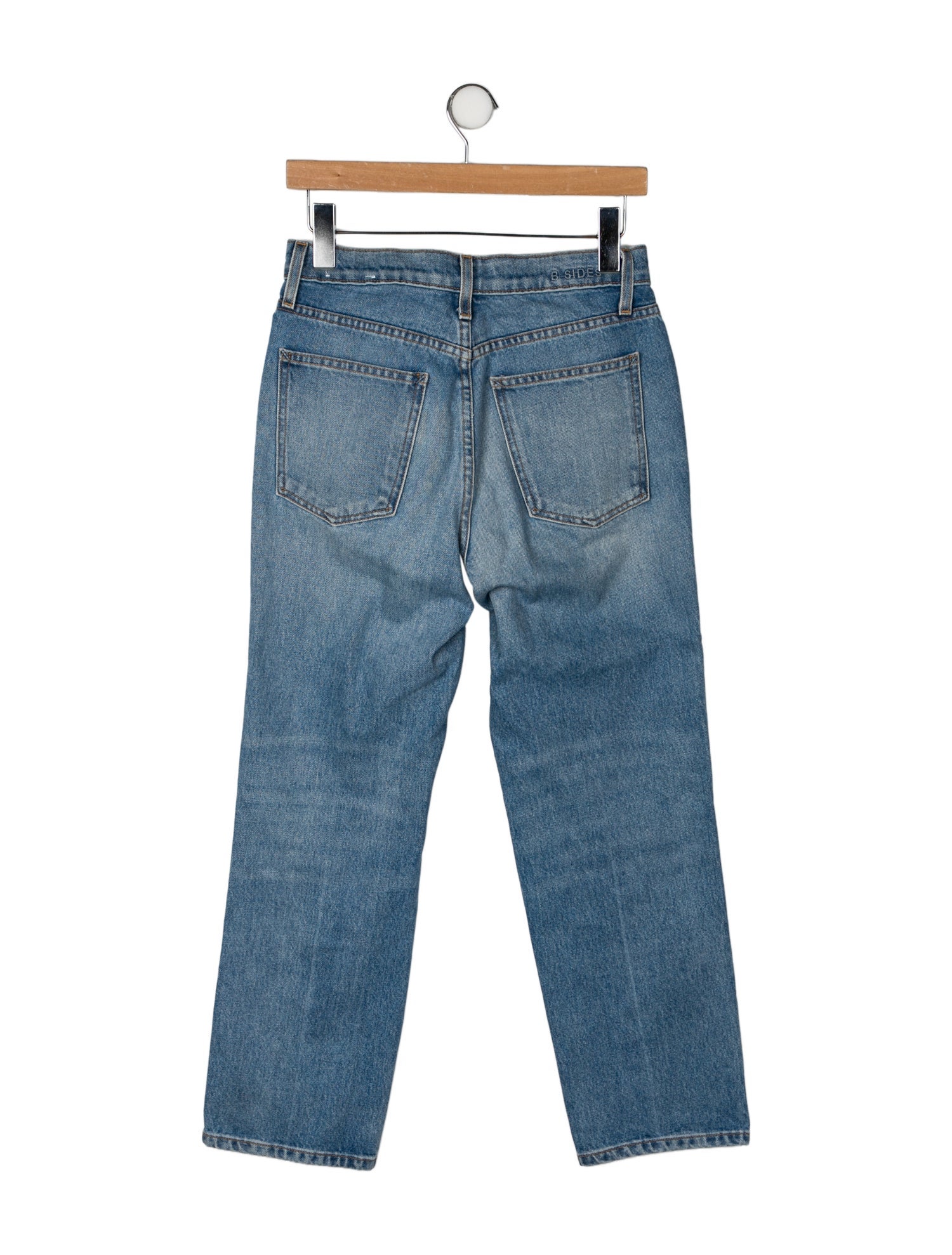 B Sides High-Rise Straight Leg Jeans