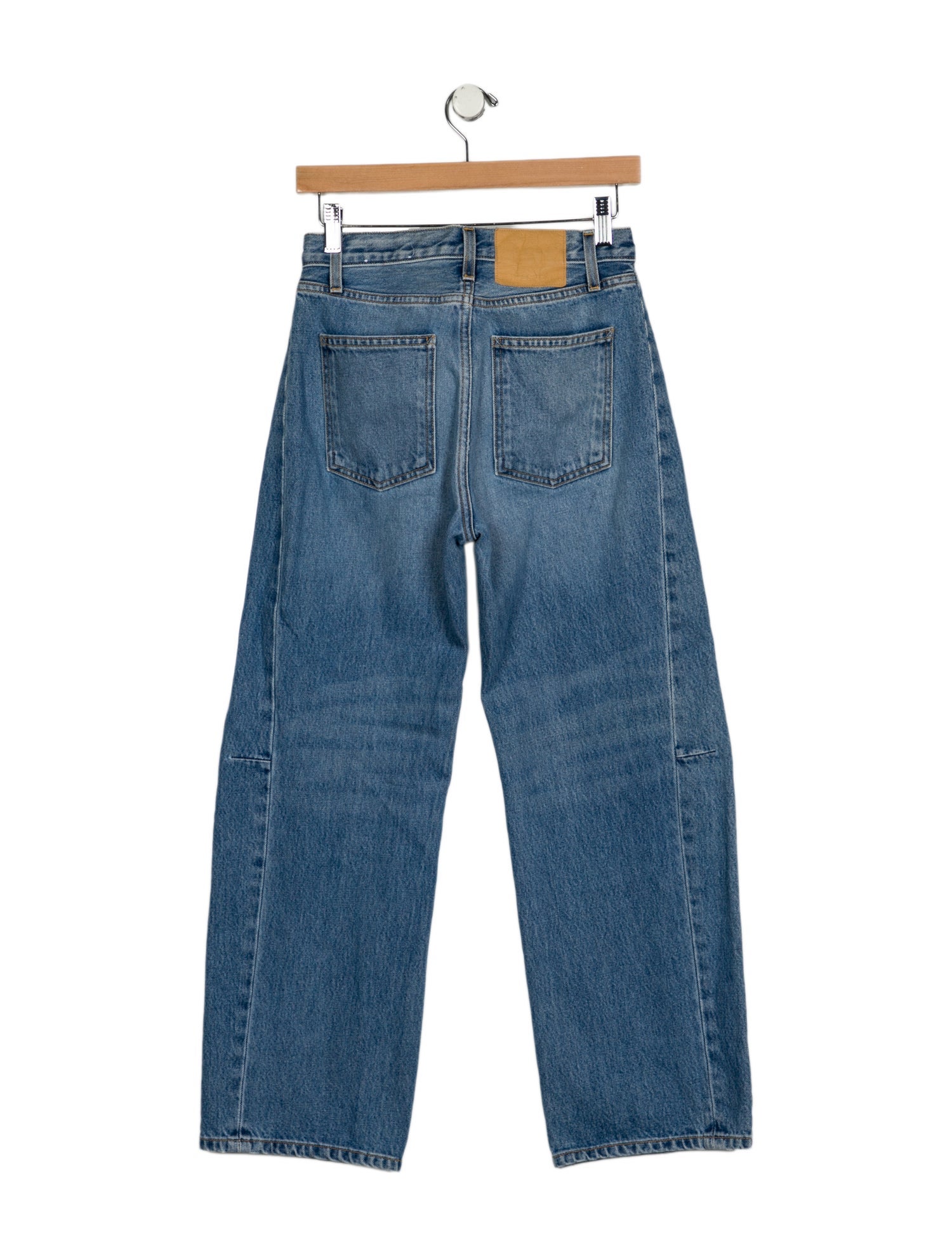 B Sides Mid-Rise Wide Leg Jeans