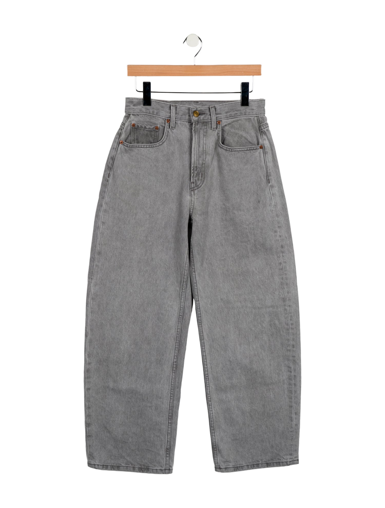 B Sides Mid-Rise Wide Leg Jeans