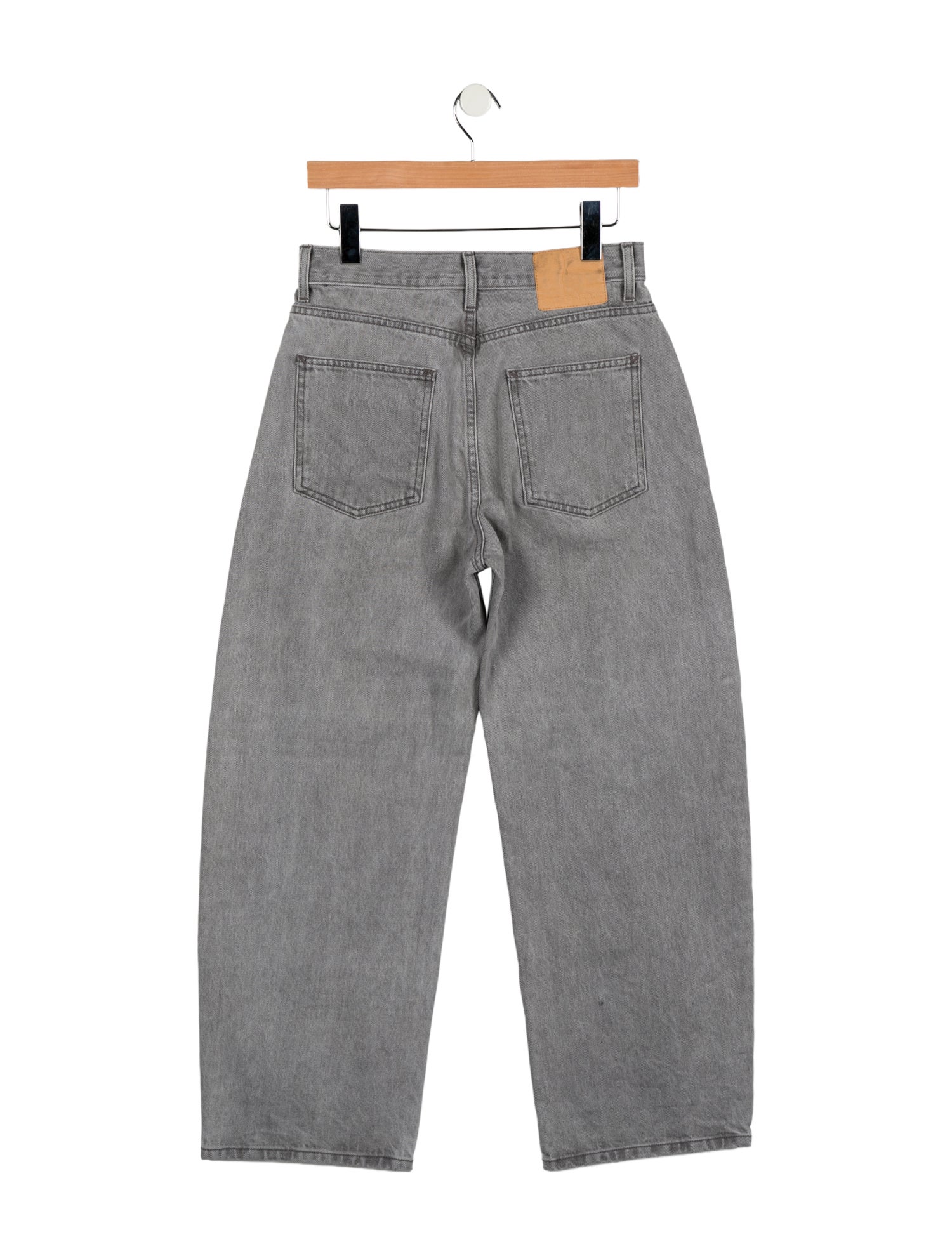 B Sides Mid-Rise Wide Leg Jeans