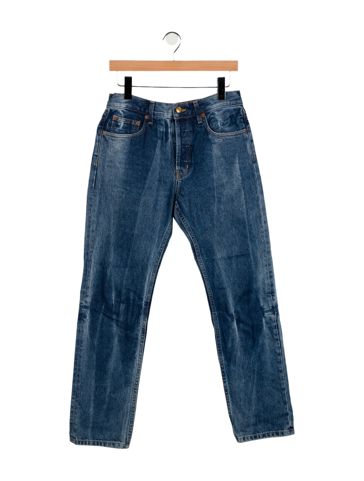 B Sides Mid-Rise Straight Leg Jeans