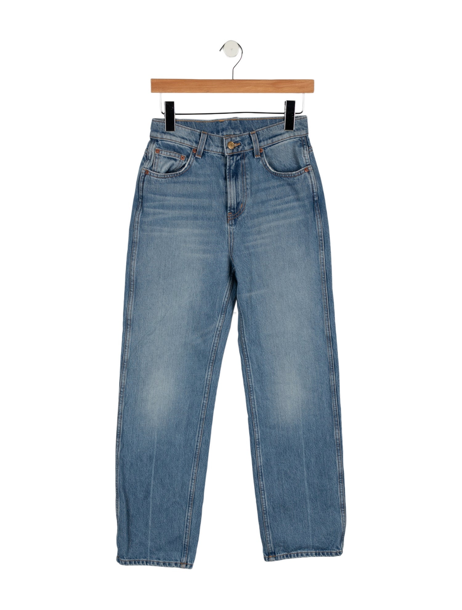 B Sides High-Rise Straight Leg Jeans