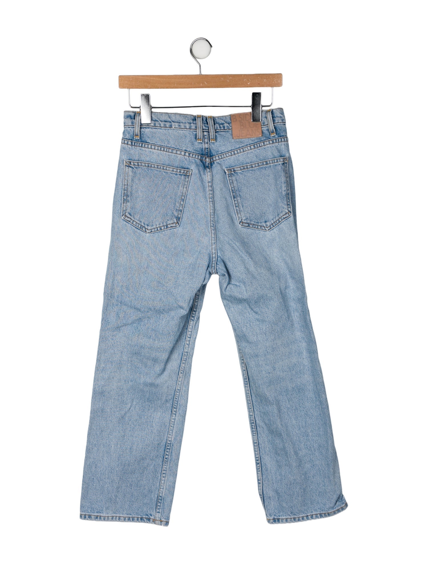 B Sides High-Rise Straight Leg Jeans