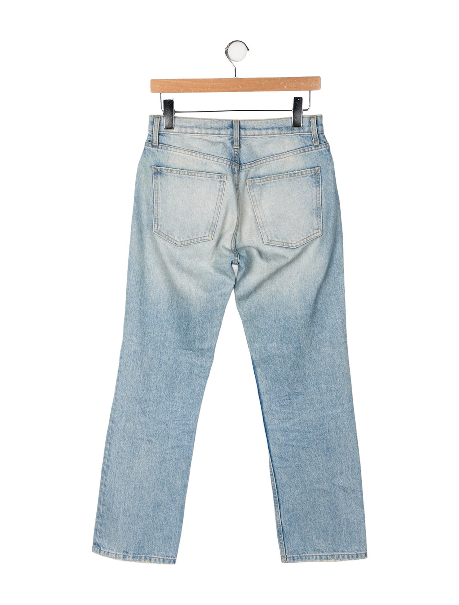 B Sides Mid-Rise Straight Leg Jeans