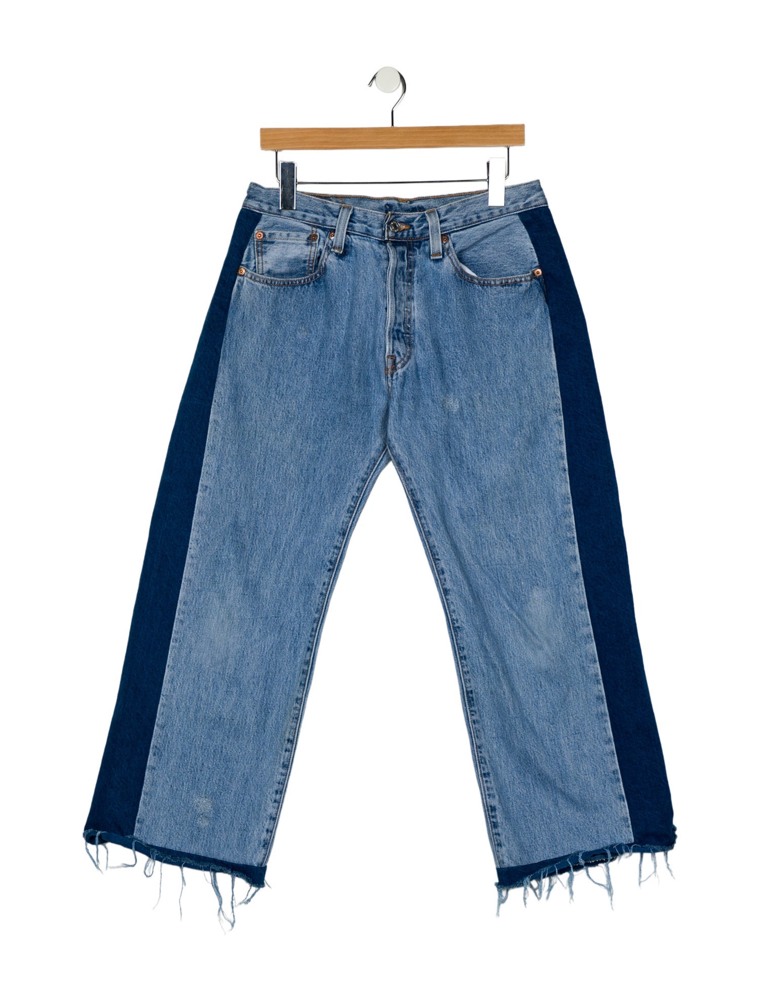 B Sides Mid-Rise Wide Leg Jeans