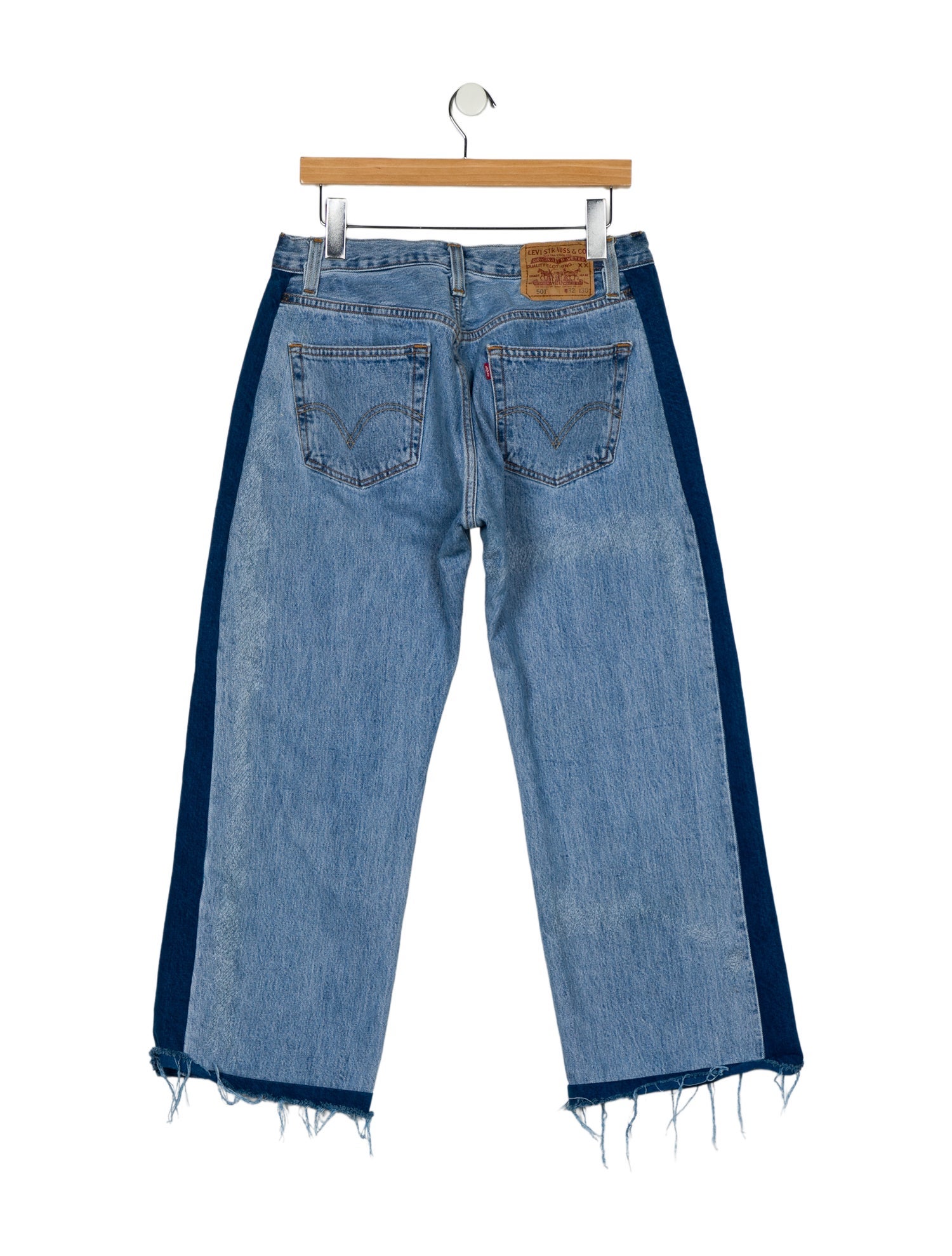 B Sides Mid-Rise Wide Leg Jeans