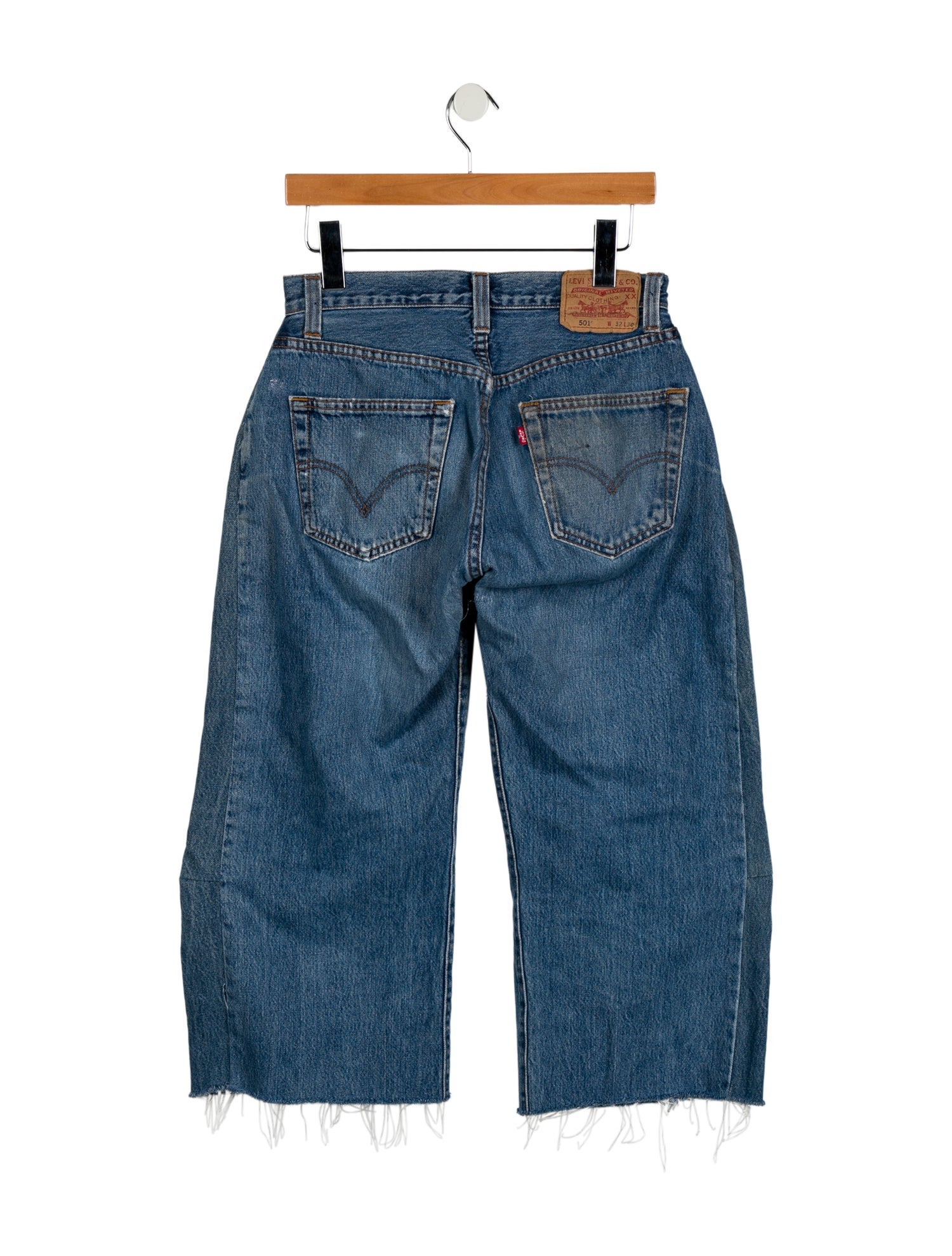 B Sides Mid-Rise Wide Leg Jeans