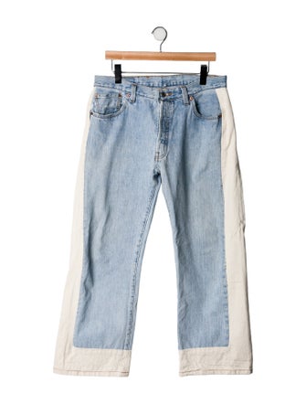 B Sides Mid-Rise Wide Leg Jeans