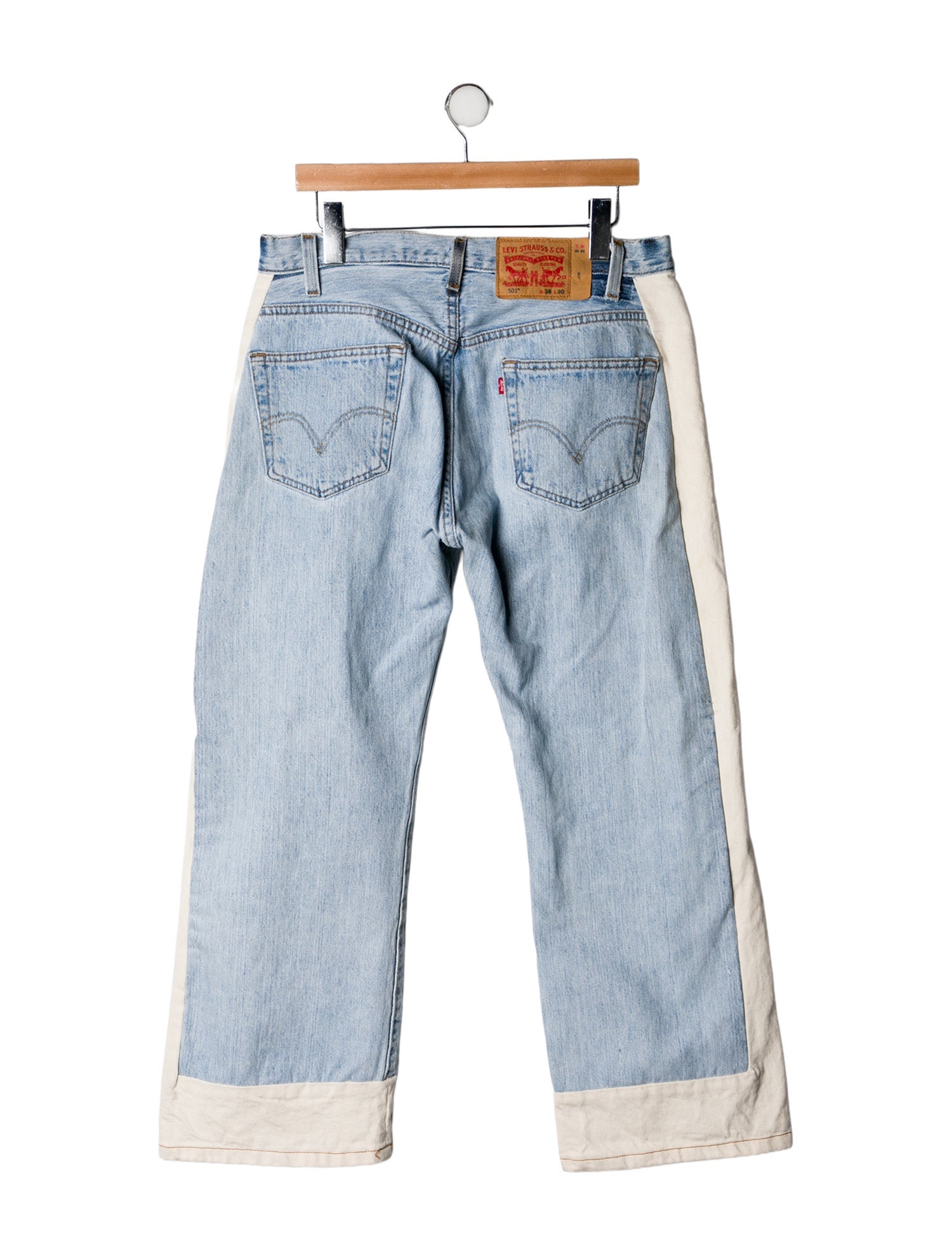 B Sides Mid-Rise Wide Leg Jeans