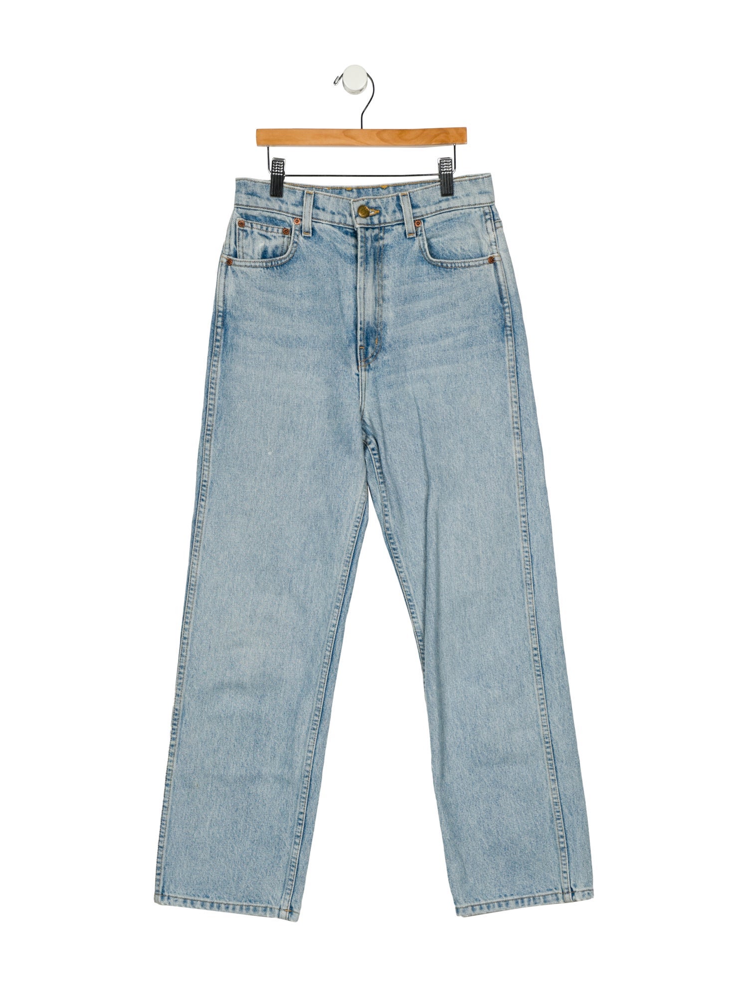 B Sides High-Rise Straight Leg Jeans