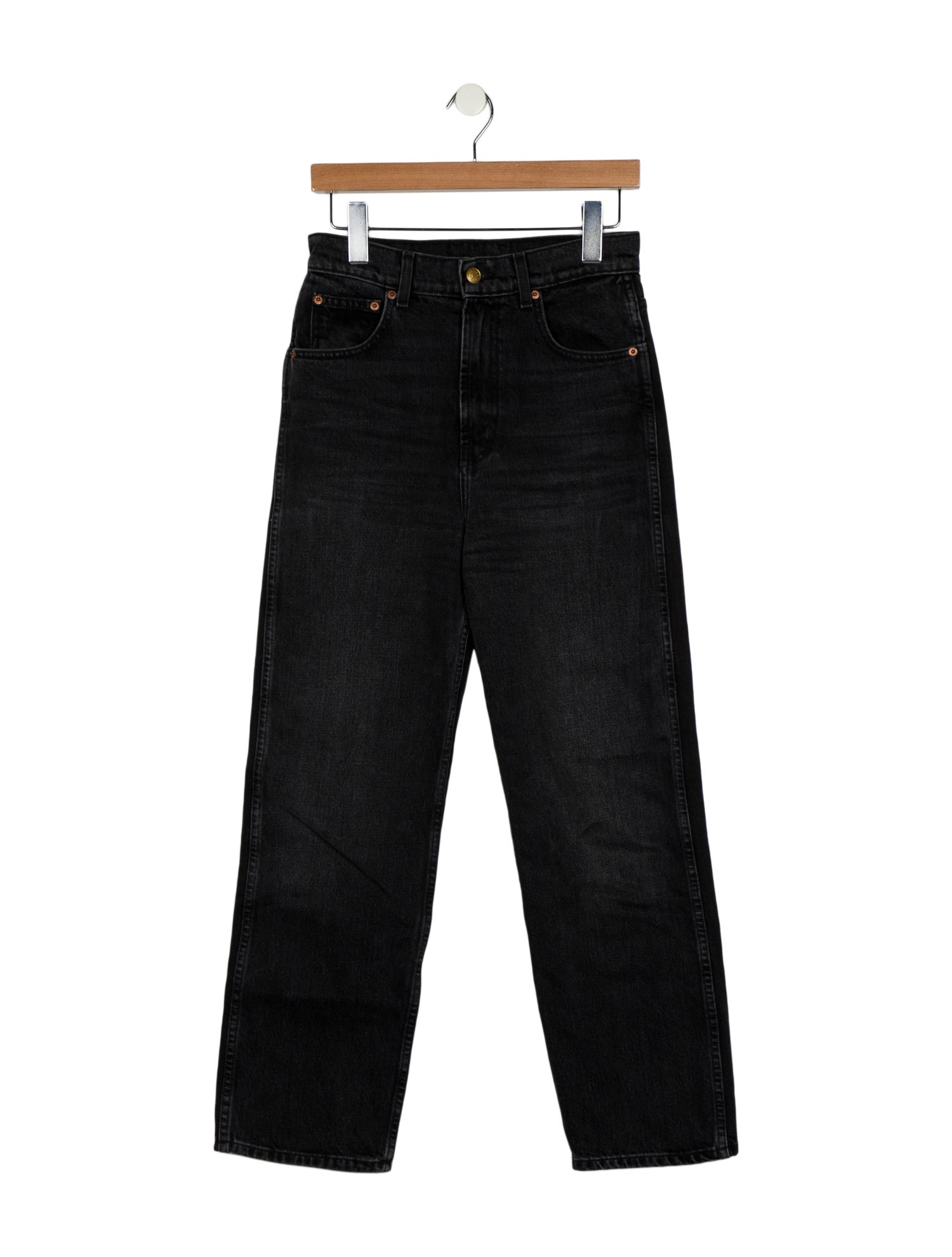 B Sides High-Rise Straight Leg Jeans