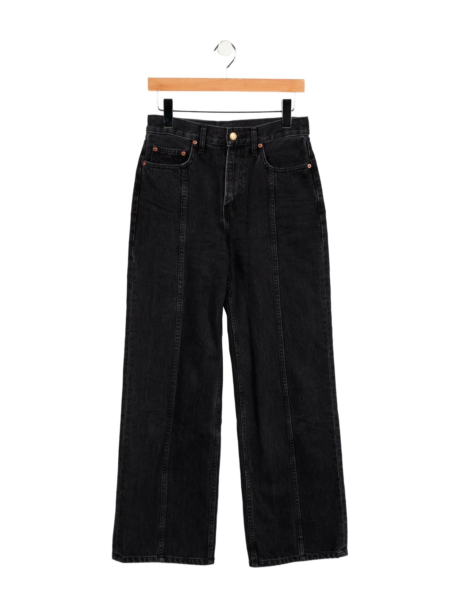 B Sides High-Rise Wide Leg Jeans