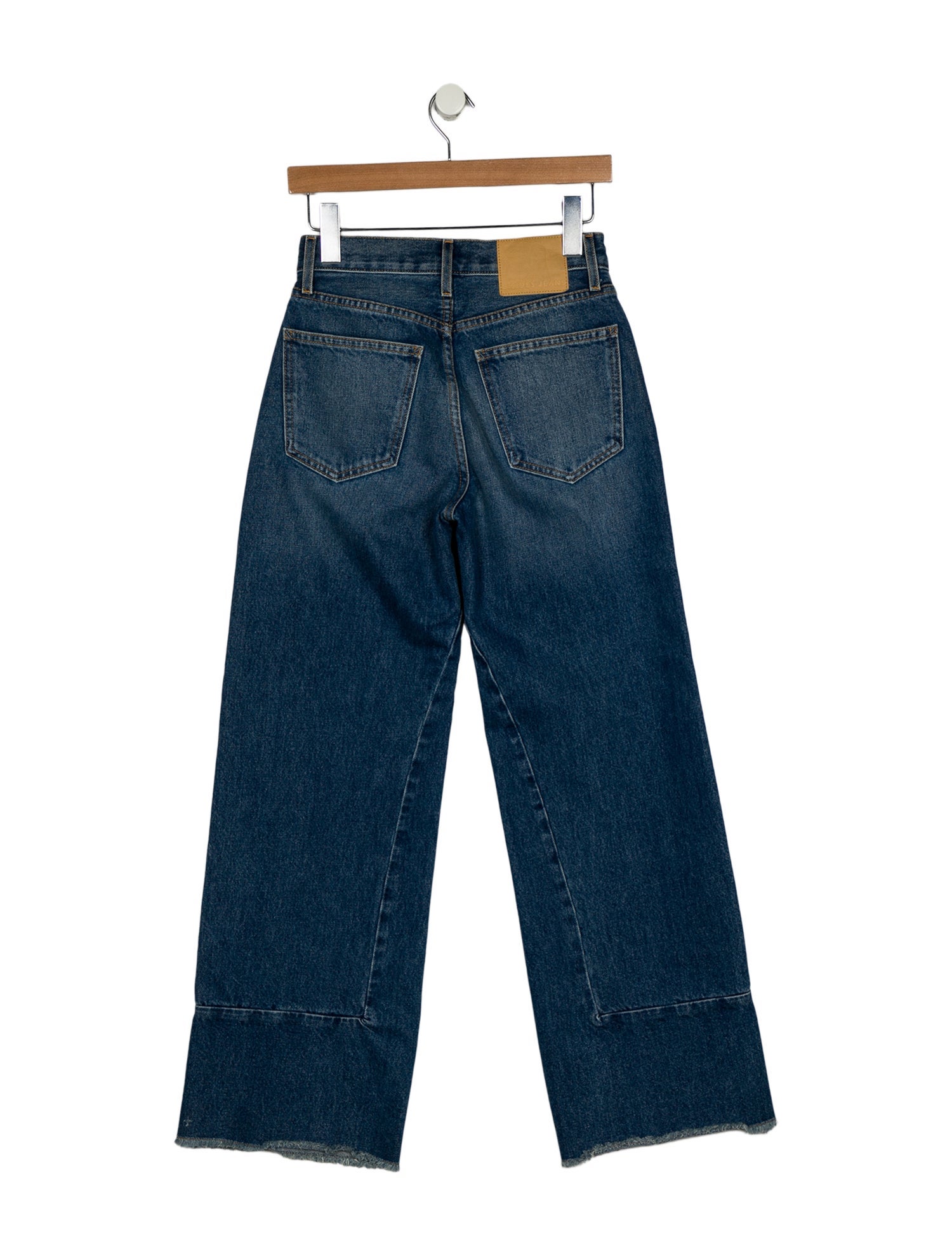B Sides Mid-Rise Wide Leg Jeans