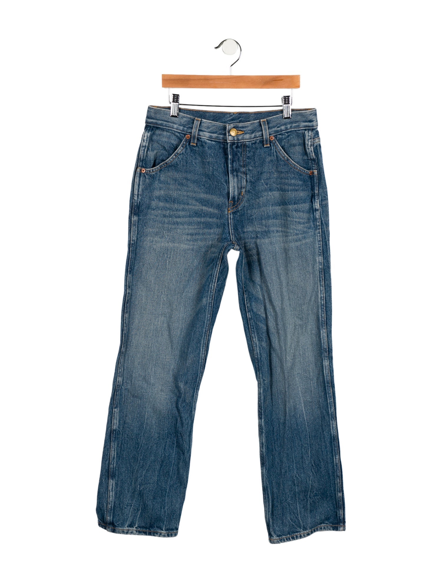 B Sides Mid-Rise Straight Leg Jeans