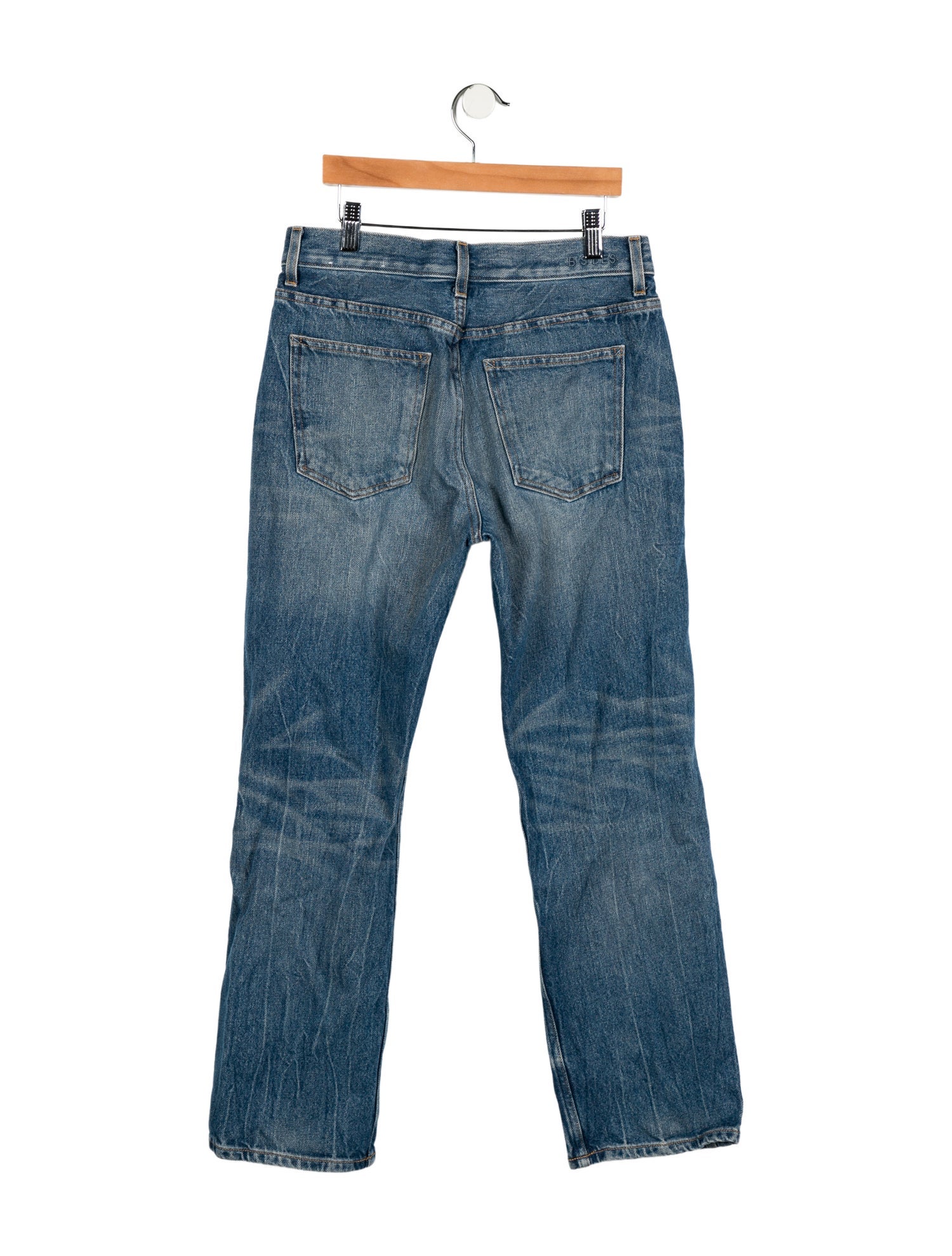 B Sides Mid-Rise Straight Leg Jeans