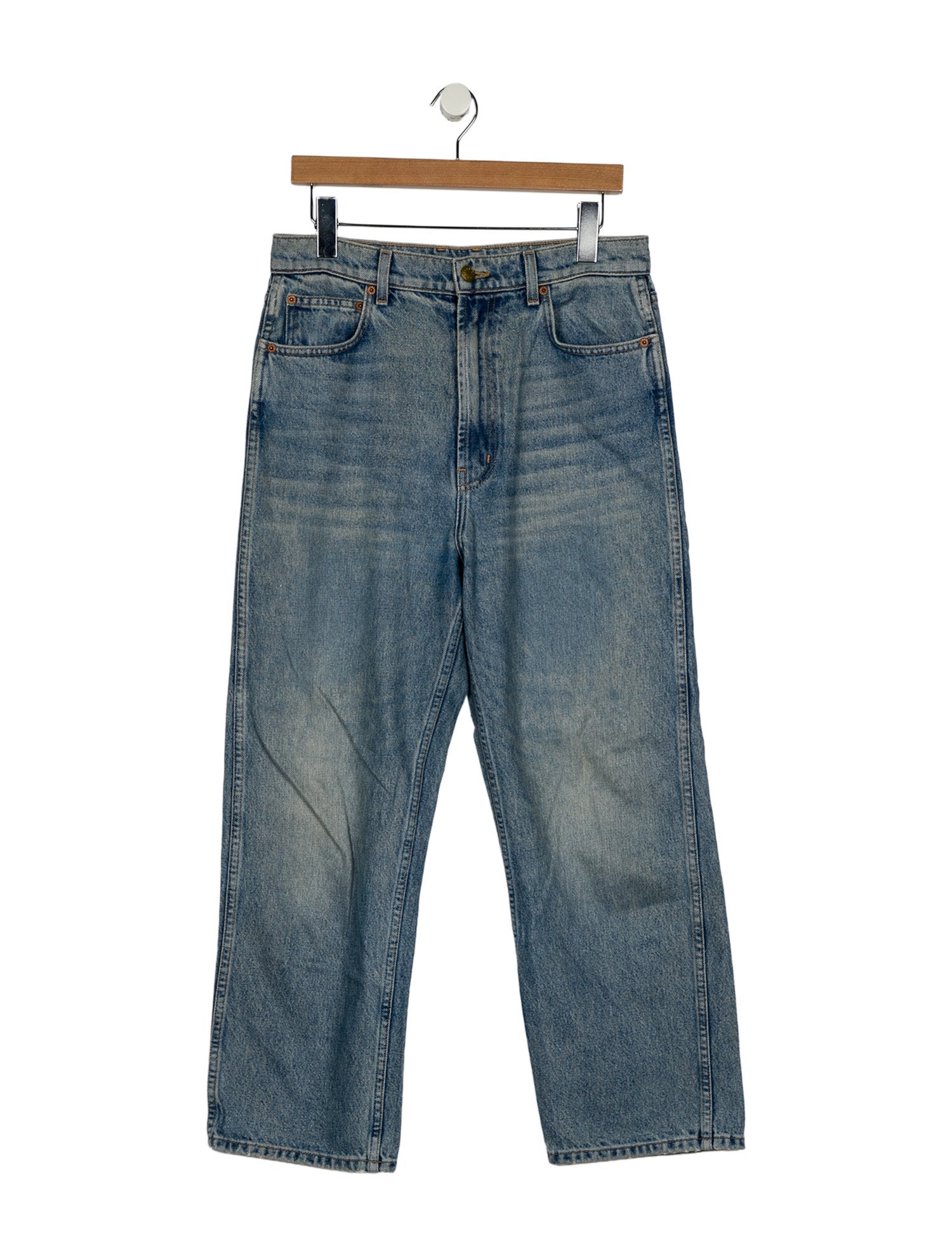 B Sides High-Rise Straight Leg Jeans