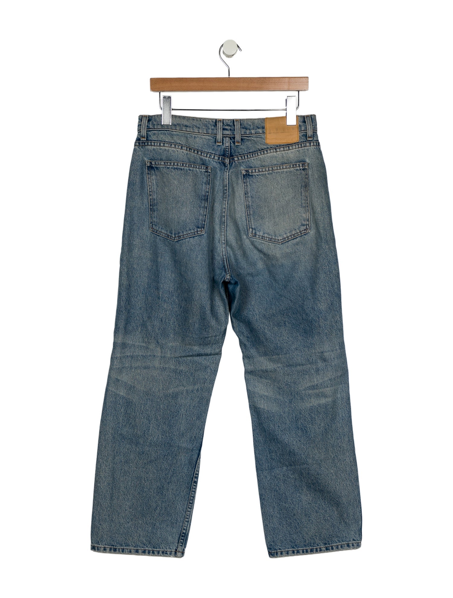 B Sides High-Rise Straight Leg Jeans