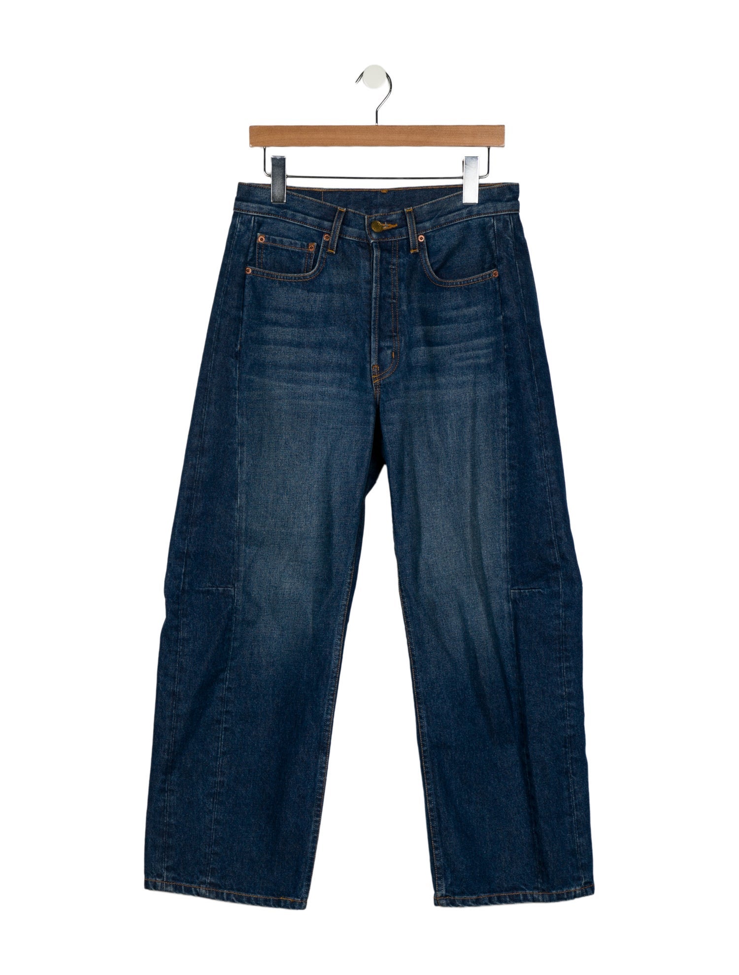 B Sides Mid-Rise Wide Leg Jeans