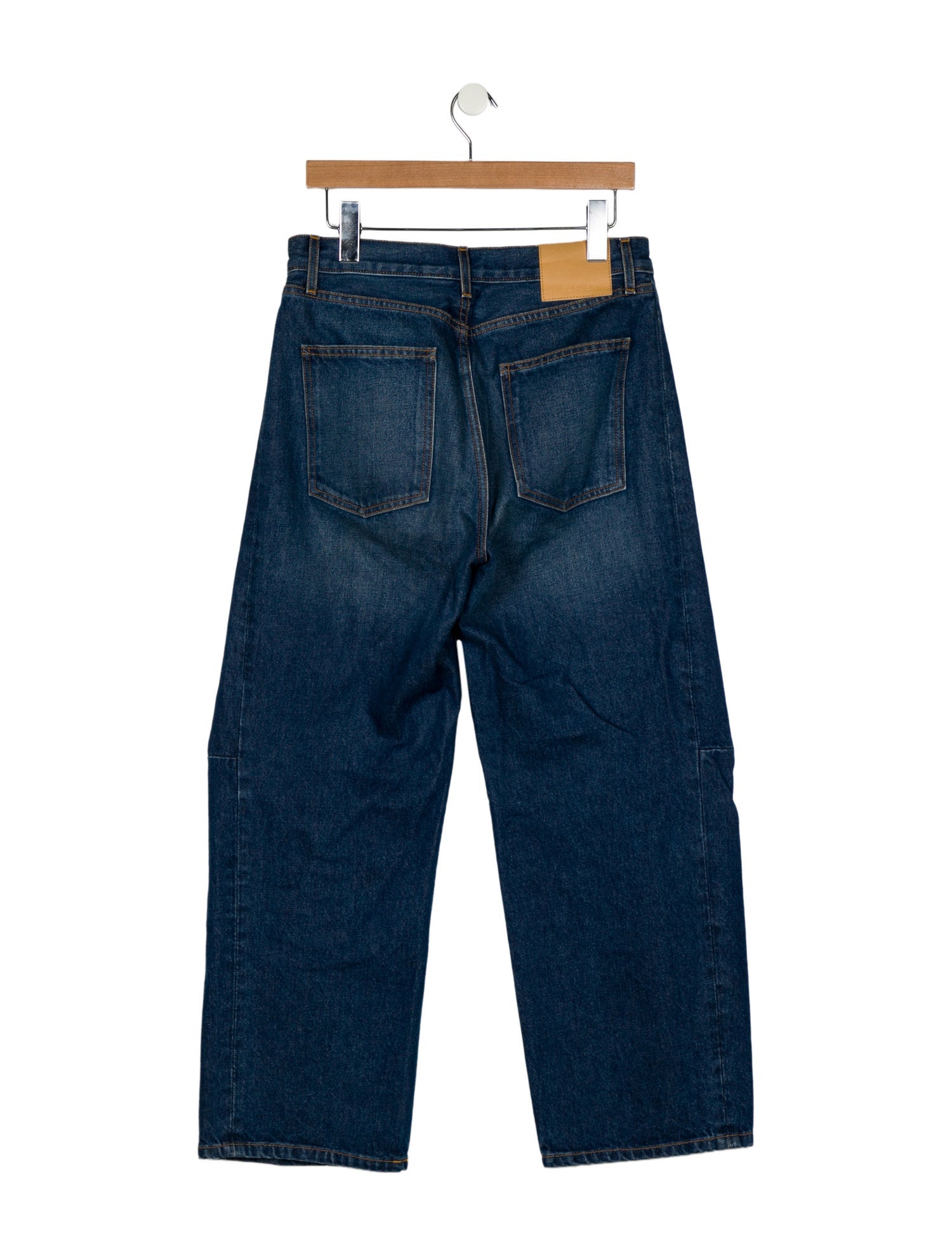 B Sides Mid-Rise Wide Leg Jeans