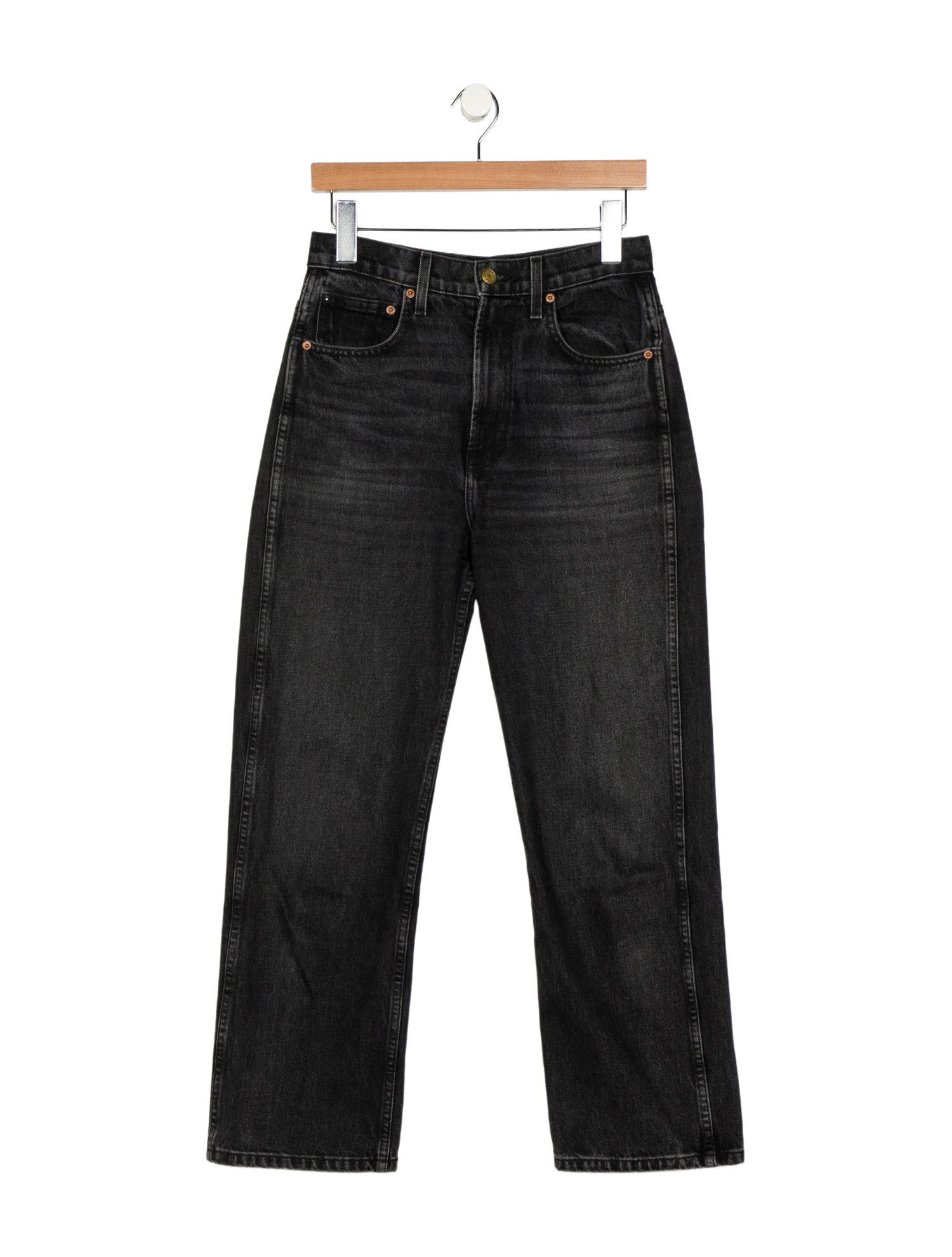 B Sides High-Rise Straight Leg Jeans